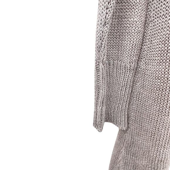 Women's Open Front Cardigan Sweater White and Warren Long Sleeve in Tan Size M - Picture 5 of 8